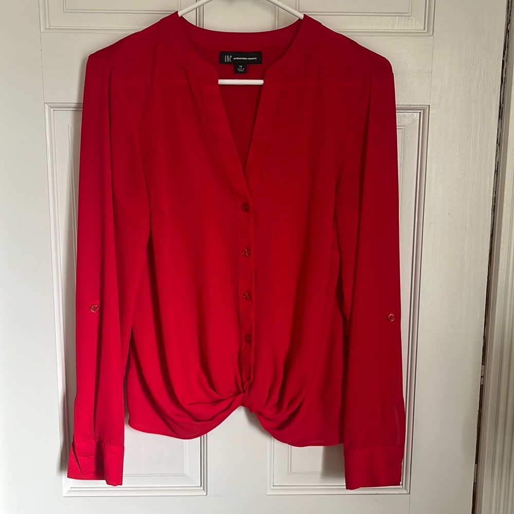 INC Red top size xs